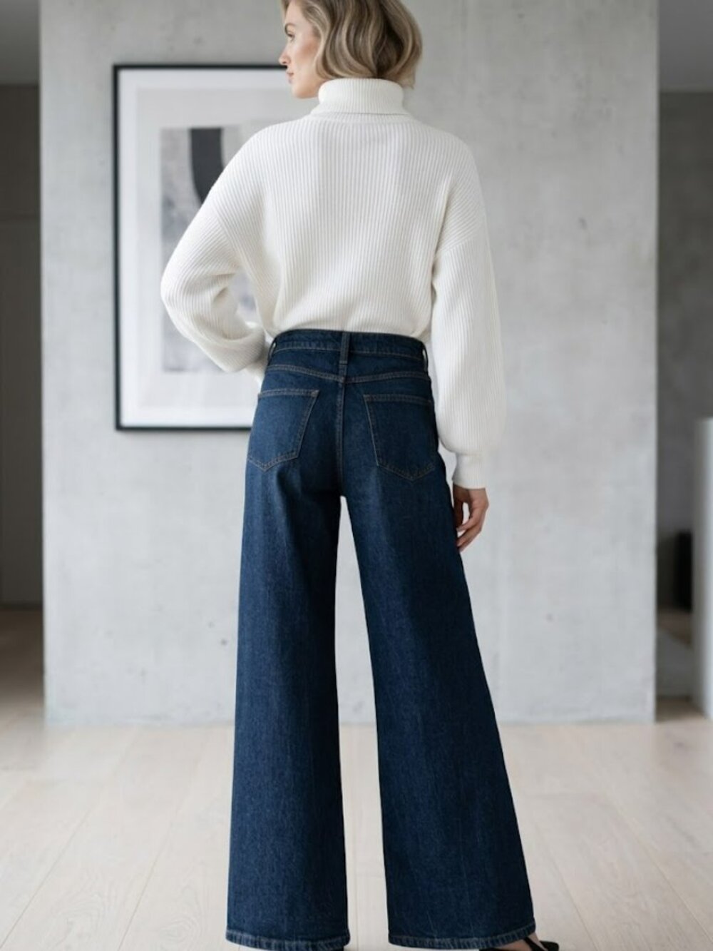 Pilcro Anthropologie Pearl-Embellished Low-Rise Wide-Leg Jeans - Picture 2 of 12